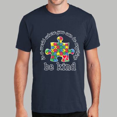 Adult - Be Kind Puzzle Piece T-Shirt - Autism Awareness Thumbnail