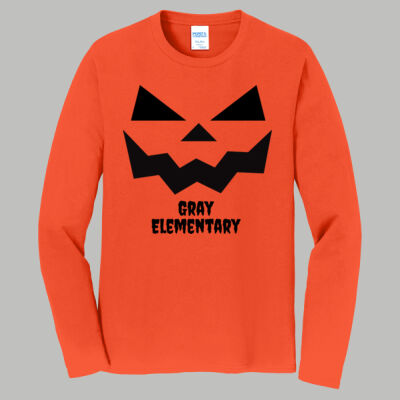 Adult Long Sleeve Shirt - Fall - Jacko Lantern Black Thumbnail
