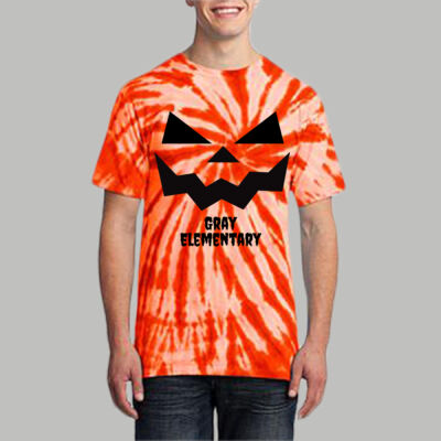 Adult Tie-Dye T-Shirt - Fall - Jacko Lantern Black Thumbnail
