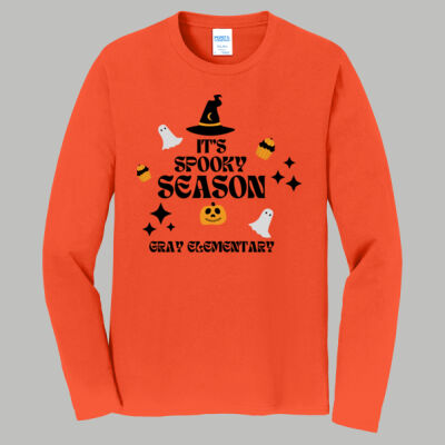 Adult Long Sleeve Shirt - Fall - Its Spooky Season Thumbnail