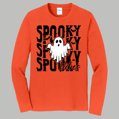 Adult Long Sleeve Shirt - Fall - Spooky Vibes  Thumbnail
