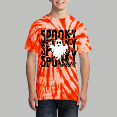 Adult Tie-Dye T-Shirt - Fall - Spooky Vibes  Thumbnail