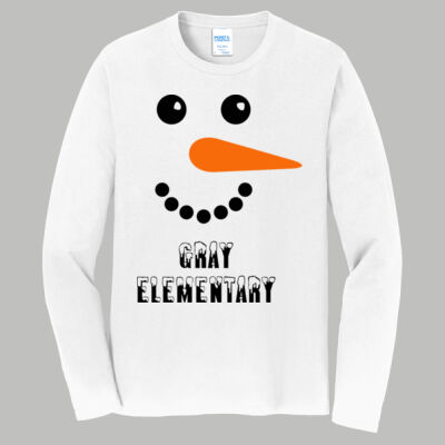 Adult Long Sleeve Shirt - Winter Holidays - Snowman Thumbnail