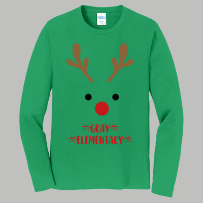 Adult Long Sleeve Shirt - Winter Holidays - Reindeer Thumbnail