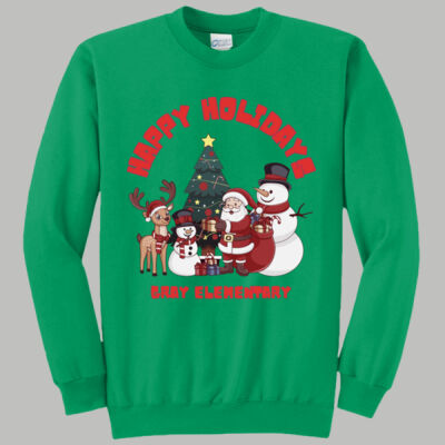  Adult Crewneck - Winter Holidays- Happy Holidays - Red Thumbnail