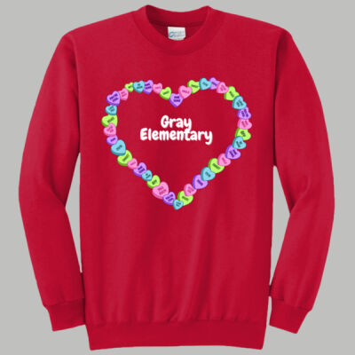 Adult Crewneck - Spring - Candy Hearts Thumbnail