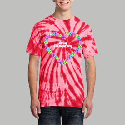 Adult Tie-Dye T-Shirt - Spring - Candy Hearts Thumbnail