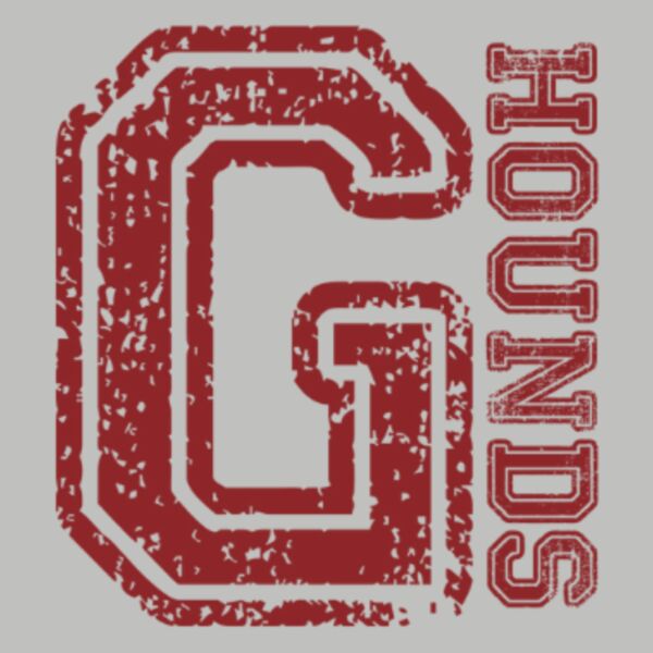 Distressed G with Vertical Hounds Red Thumbnail