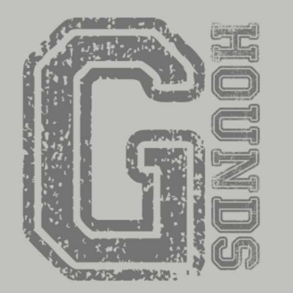 Distressed G with Vertical Hounds Grey Thumbnail