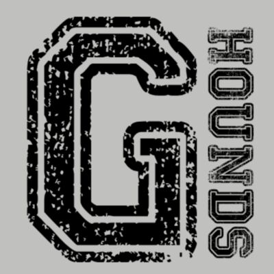 Distressed G with Vertical Hounds Black Thumbnail