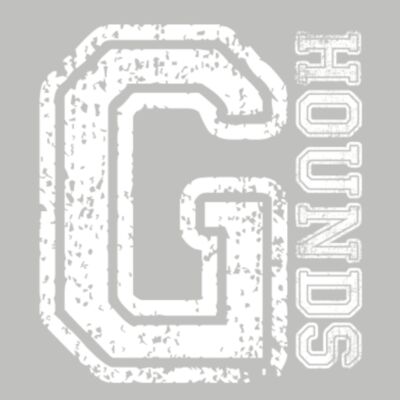 Distressed G with Vertical Hounds White Thumbnail