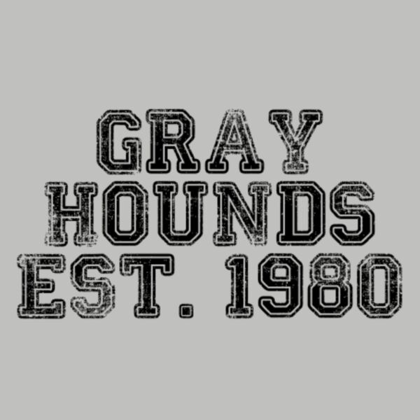 Distresed Gray Hounds Est. Black Thumbnail
