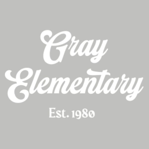Retro Gray Elementary White Thumbnail