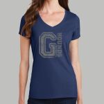 Women's Fan Favorite V Neck Tee - Gray Thumbnail