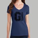 Women's Fan Favorite V Neck Tee - Gray Thumbnail