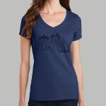 Women's Fan Favorite V Neck Tee - Gray Thumbnail