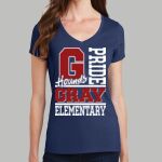 Women's Fan Favorite V Neck Tee - Gray Thumbnail