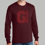 Staff Maroon Long Sleeve Shirt - Gray Thumbnail
