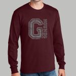 Staff Maroon Long Sleeve Shirt - Gray Thumbnail
