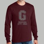 Staff Maroon Long Sleeve Shirt - Gray Thumbnail