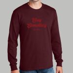 Staff Maroon Long Sleeve Shirt - Gray Thumbnail