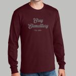 Staff Maroon Long Sleeve Shirt - Gray Thumbnail