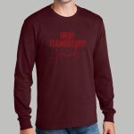 Staff Maroon Long Sleeve Shirt - Gray Thumbnail