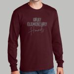 Staff Maroon Long Sleeve Shirt - Gray Thumbnail