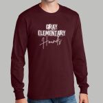 Staff Maroon Long Sleeve Shirt - Gray Thumbnail